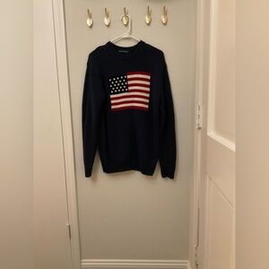 Brandy Melville Navy 100% Cotton Knit Sweater